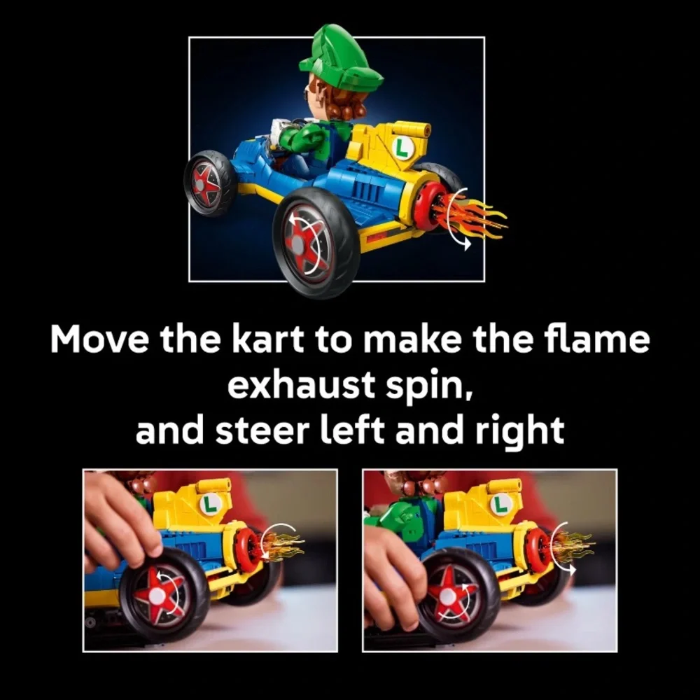 LEGO Mario Kart Luigi & Mach 8 Building Set Set # 72050 - 2234 Pieces - 18+